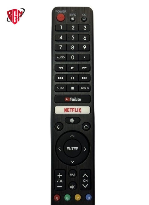 Remote Control fit for Sharp AQUOS 4K Smart Android TV LCD LED 4T-C60BJ3T 4T-C60BK1X 4T-C70Bj3T 4T-C60BJ5T 4T-C70BJ5T 2T-C32BE1T 2T-C32BG1X 2T-C32BG1I 4T-C70BK1X 4T-C70BJ1T 42BG1 C42BG1