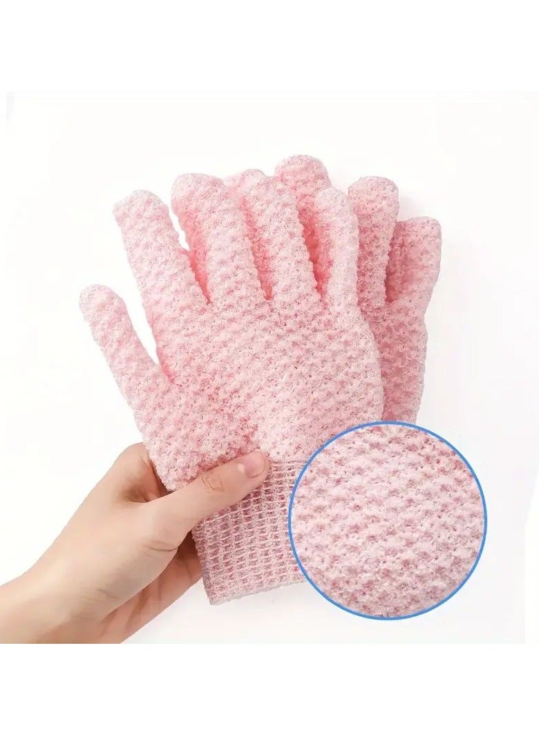 Goolsky Exfoliating Bath Gloves For Shower - Heavy Exfoliation, Body Scrub Shower Scrubber, Shower Exfoliating Gloves For Women & Men, Loofah Shower Glove - Image 1