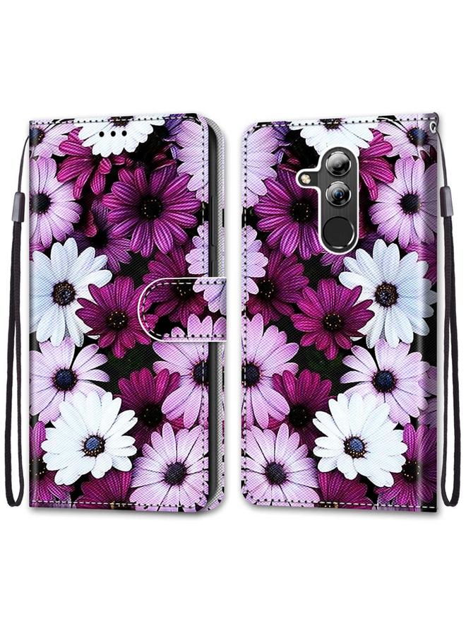 Green Tiger Case For Huawei Mate 20 Lite / Maimang 7 Coloured Drawing Cross Texture Horizontal Flip PU Leather Case with Holder & Card Slots & Wallet & Lanyard - Image 2