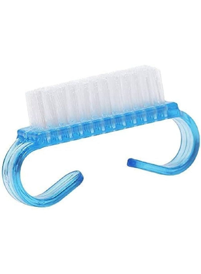 Nail brush with handle for cleaning fingernails, pedicure and foot exfoliation (multi-colored) - Image 5