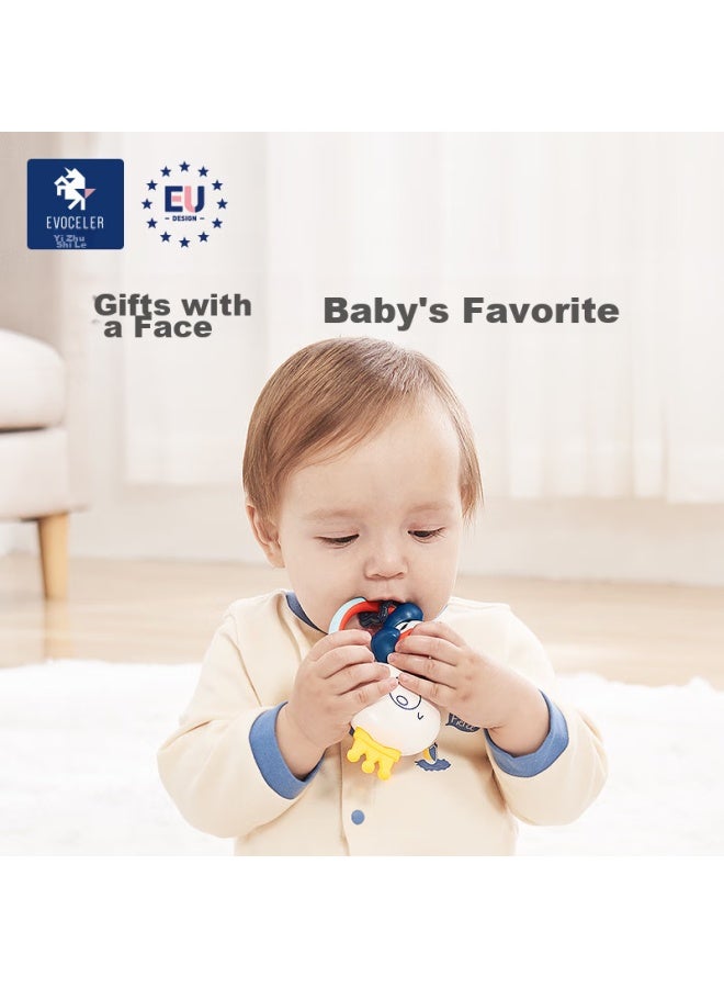 Evoceler Hand Rattle, Newborn 0-1 Year Old Baby Toy, Teether, Comforting Item, Baby Full Moon Gift Box - Image 4