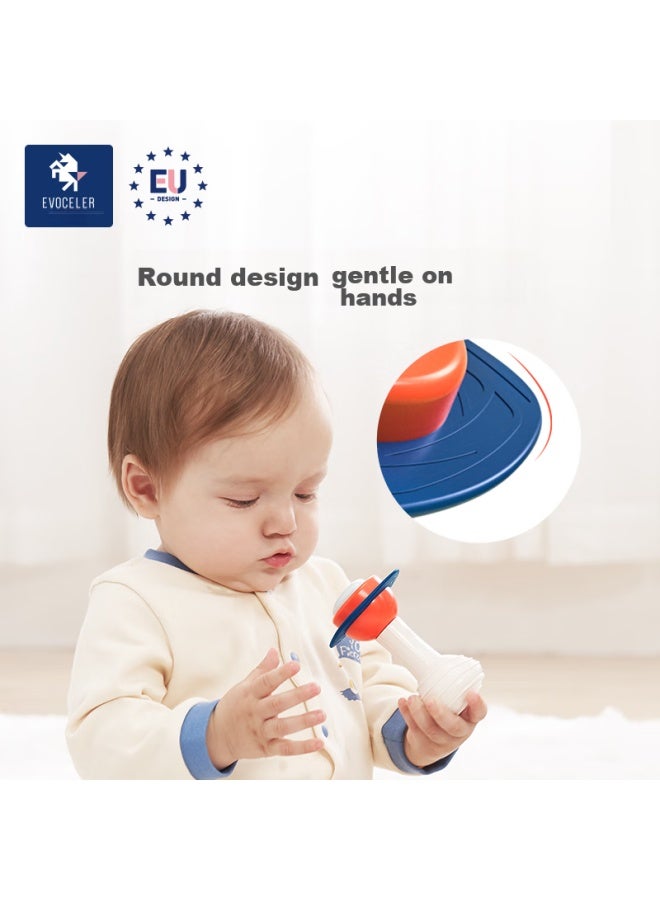 Evoceler Hand Rattle, Newborn 0-1 Year Old Baby Toy, Teether, Comforting Item, Baby Full Moon Gift Box - Image 5