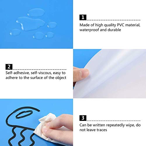 PinCute Updated Larger Sized 11.8 inch 10 Pack Dry Erase Dots Circles Sticker for Spots Tables, Colorful Removable Whiteboard Painting Marker, Essential School Teachers Supplies for Classroom - Image 3