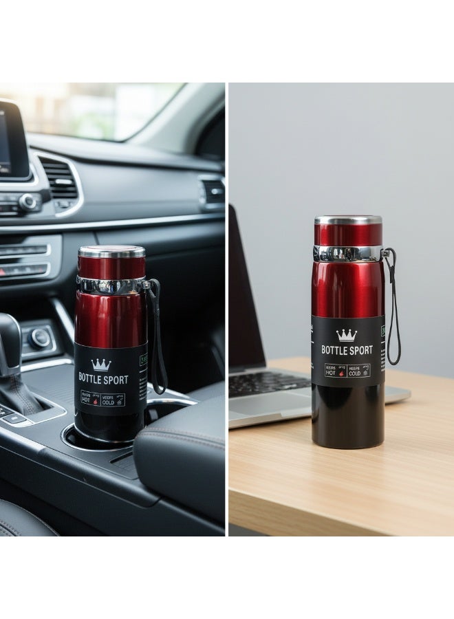 Y&D 600ml Outdoor Portable Double Layer 316 Stainless Steel Insulation Coffee Cup - Image 4