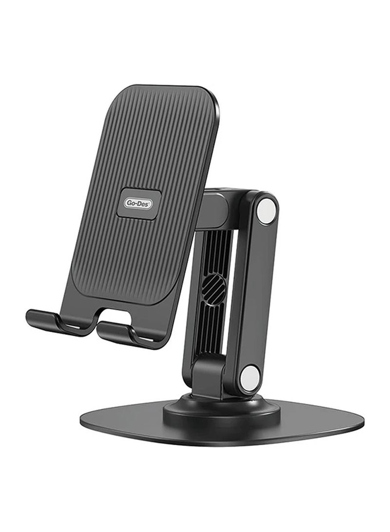 GO-DES Go Des GD-HD757 Collapsible Bracket Portable Double Folding 360 ​​Degree Rotatable Metal Phone And Tablet Stand - Image 1