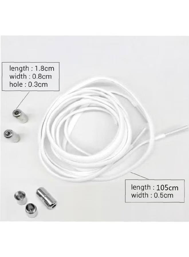 3 pairs shoelaces, Tieless Elastic Shoe Laces, Elastic No Tie Shoelaces Shoe Laces For Kids and Adult Sneakers Shoelace - Image 2