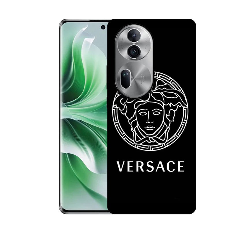 EYE CATCH Printed Protective Case Cover For Oppo Reno 11-  Versace Logo - Image 1