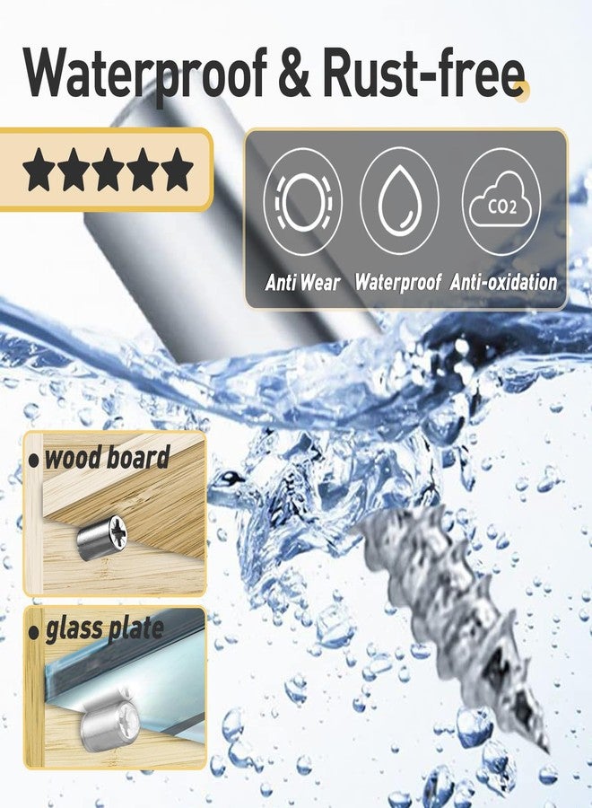 Iffitya 30 Pcs Self Tapping Screws Cabinet Laminate Support, Shelf Pins with Non-Slip Sleeve, Cabinet Shelf Pegs for Kitchen Utensils, Bookcases and Wardrobes, Fixed Support Self - Tapping Cross Screw - Image 3