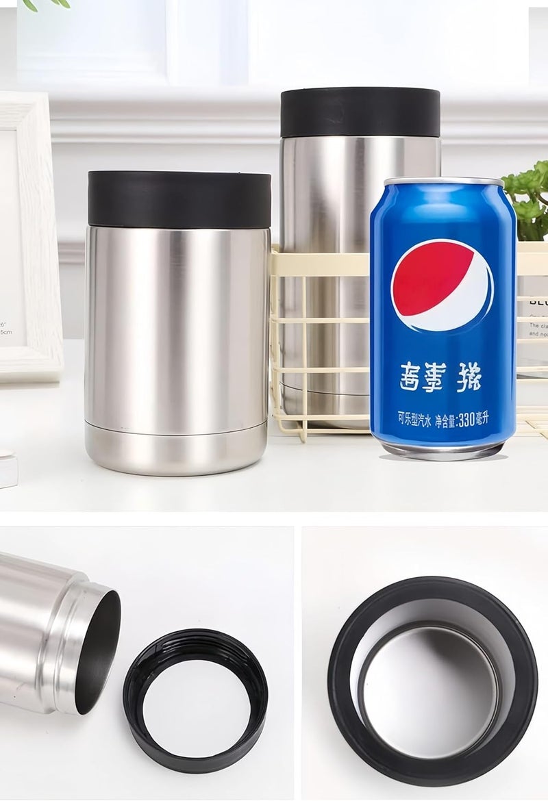 Gteller Can Insulator, Double Wall Stainless Steel Insulated Can Cooler, Beer Bottle holder 12oz 14oz 17oz (14oz) - Image 1