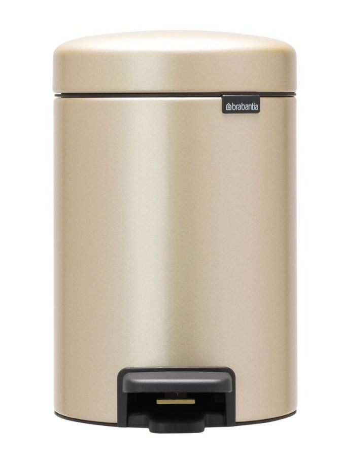 brabantia Soft Closing NewIcon Pedal Bin 3 litre with Plastic Inner Bucket  - Image 1