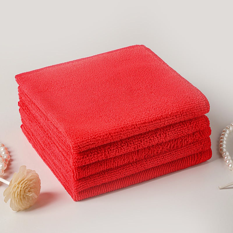 350G Warp-Knitted Microfiber Towel With High Elasticity, Edge-Locking, Lint-Free, Color-Fast, Housekeeping Cleaning Kitchen Cloth - Image 1