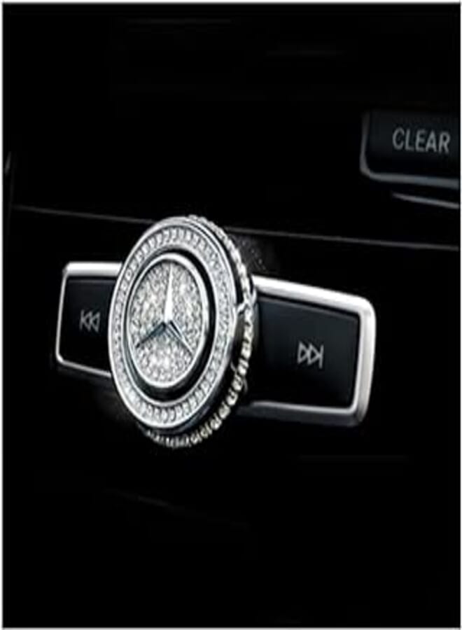 Stainless Steel Cassette Volume Key Accessory for 2010 to 2015 Mercedes E-Class (Silver)