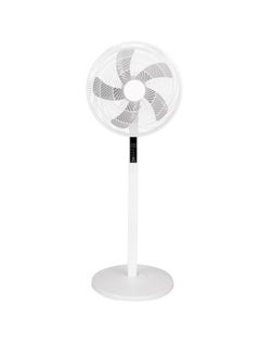 Rewell 16 Inch Floor Fan with Remote Control, Thickened Universal Fan Blade Floor Fan Table Fan Blade 5 Blades Black/White  - Image 3