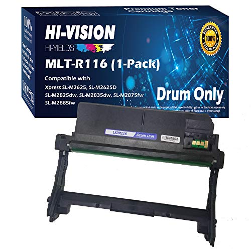 HI-VISION HI-YIELDS وحدة طبل HI-VISION HI-YIELDS 1 عبوة متوافقة مع وحدة طبل MLT-R116 بديل لوحدة MLTR116 للاستخدام مع Xpress SL-M2835DW M2885FW M2875FW M2825DW M2625 M2625D M2626D M2676N M2836 - Image 1