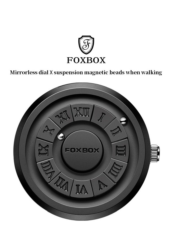 FOXBOX New Men's Creative Magnetic Scrolling Beads Quartz Watch for Men Waterproof watches  - Image 5