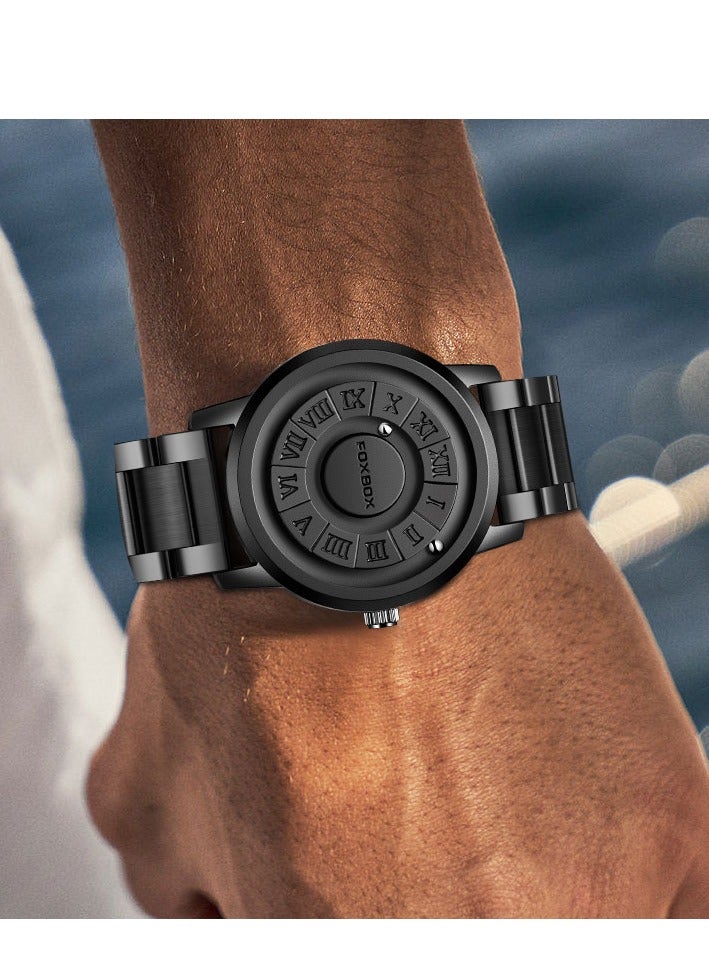 New Men's Creative Magnetic Scrolling Beads Quartz Watch for Men Waterproof watches