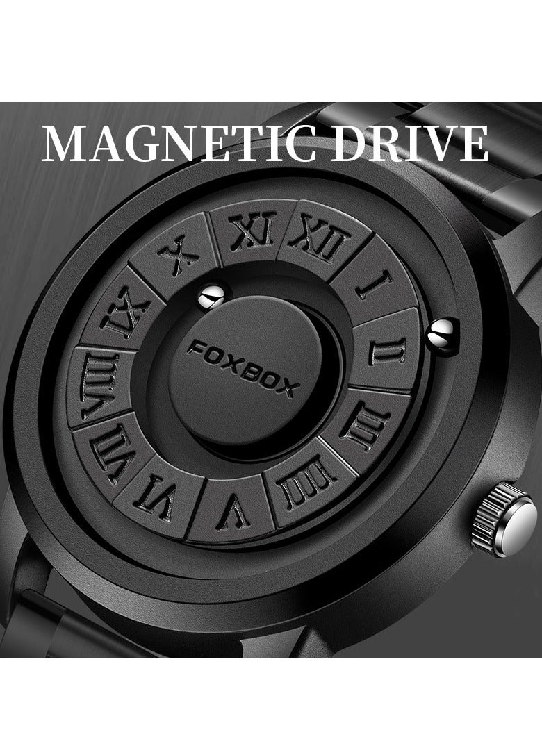 New Men's Creative Magnetic Scrolling Beads Quartz Watch for Men Waterproof watches