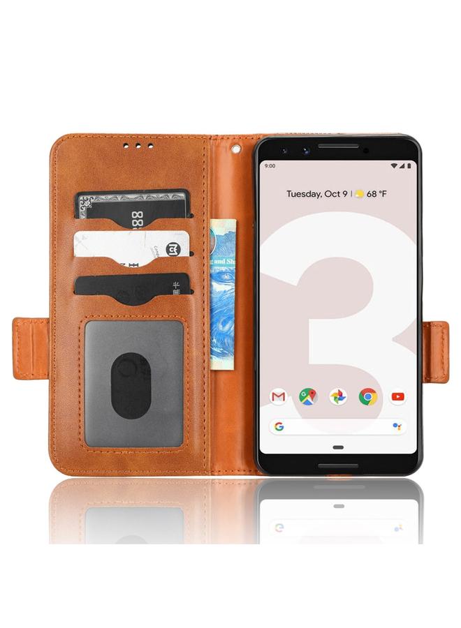 اس-توب جراب هاتف Google Pixel 3 المصنوع من الجلد بتصميم مثلث متماثل - Image 4