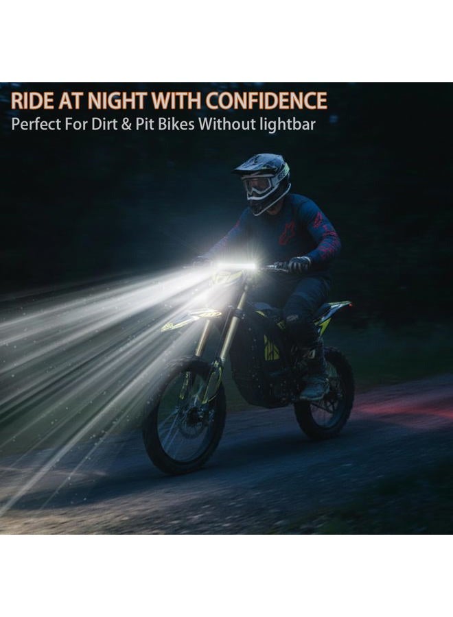 Heran Dirt Bike Light Bar, Plug & Play Handlebar Mount 7/8” Motorcycle Led For Pit Atv Utv Riding Compatible With Crf Xr Kx Klx Ttr Pw Rm Sdg Ssr Apollo Taotao 50Cc-125Cc - Image 2