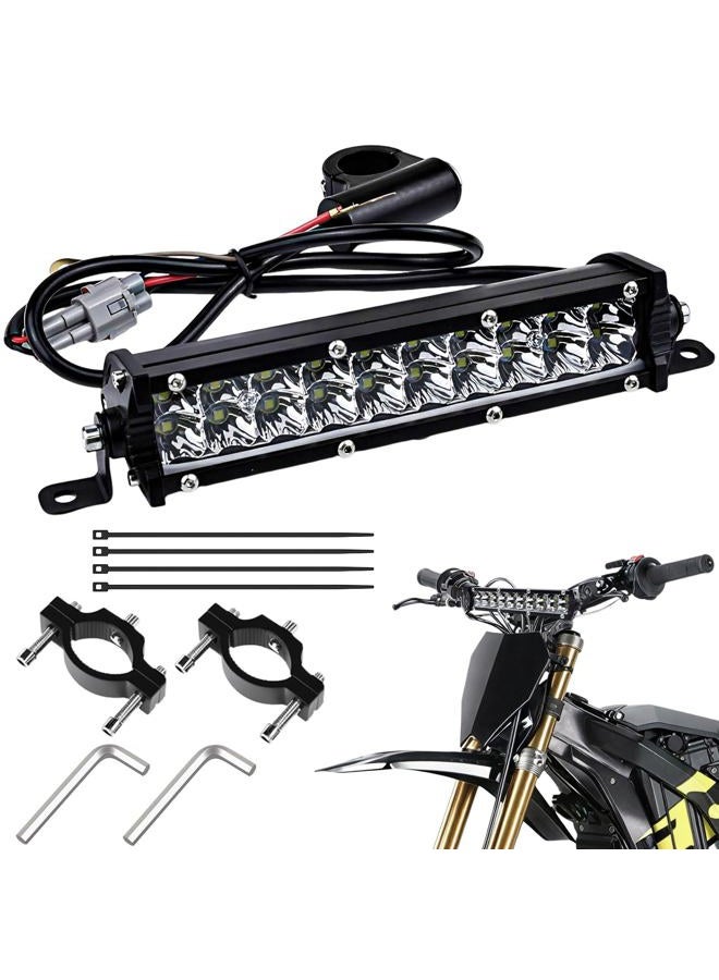 Heran Dirt Bike Light Bar, Plug & Play Handlebar Mount 7/8” Motorcycle Led For Pit Atv Utv Riding Compatible With Crf Xr Kx Klx Ttr Pw Rm Sdg Ssr Apollo Taotao 50Cc-125Cc - Image 1