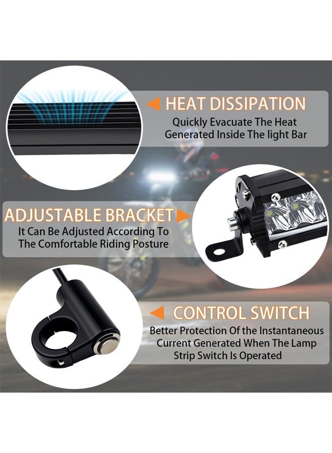 Heran Dirt Bike Light Bar, Plug & Play Handlebar Mount 7/8” Motorcycle Led For Pit Atv Utv Riding Compatible With Crf Xr Kx Klx Ttr Pw Rm Sdg Ssr Apollo Taotao 50Cc-125Cc - Image 4