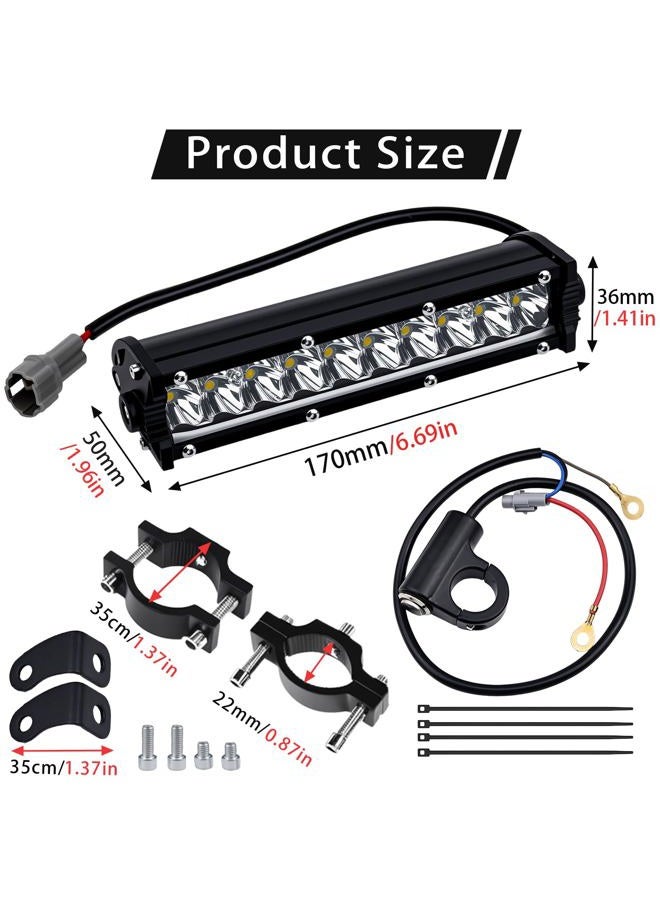Heran Dirt Bike Light Bar, Plug & Play Handlebar Mount 7/8” Motorcycle Led For Pit Atv Utv Riding Compatible With Crf Xr Kx Klx Ttr Pw Rm Sdg Ssr Apollo Taotao 50Cc-125Cc - Image 5