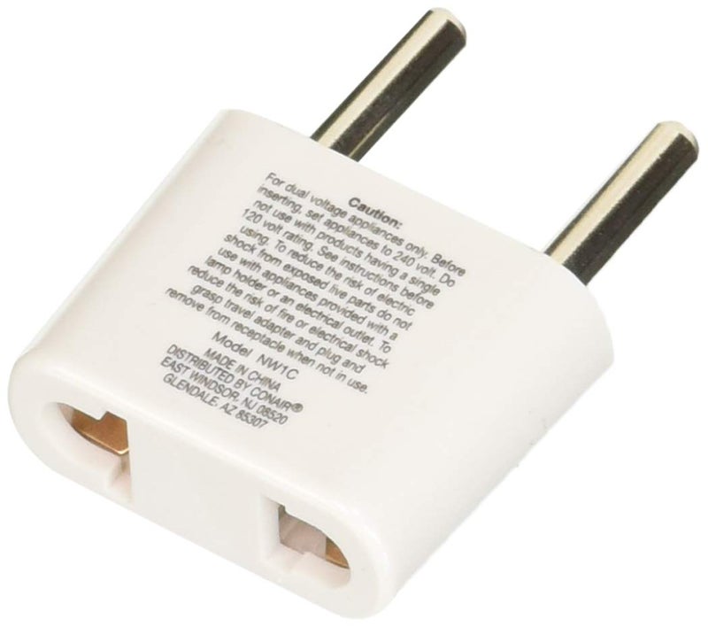 Conair Travel Plug Adapter, Universal Plug Adapters for Worldwide Travel by Travel Smart (Southern Europe, Middle East, Parts of Africa, Asia, & Caribbean) - Image 2