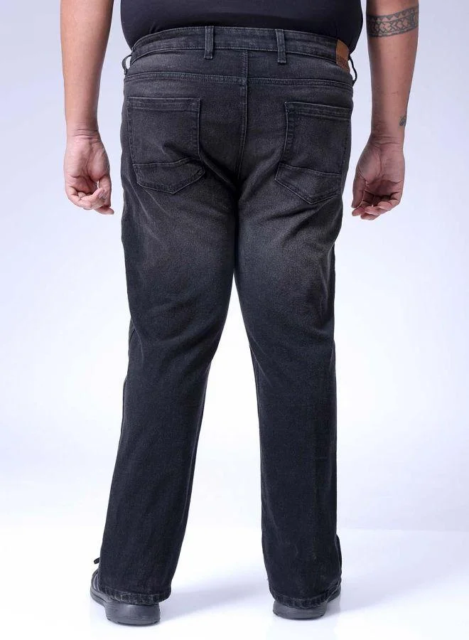 HARDSODA  Men Plus Size Bootcut Solid Mid-Rise Stretchable Jeans for Men | Best Price UAE