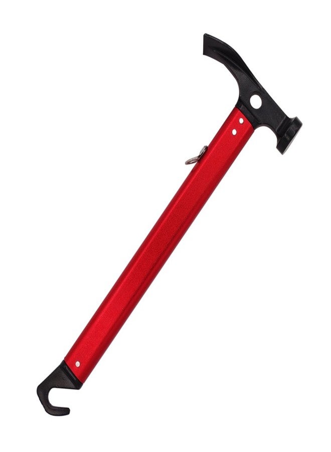 Hikemax Lightweight Outdoor Camping Hammer Aluminum Tent Hammer with Tent Stake Remover, 13-Ounce, Red - Image 2
