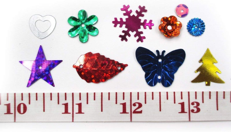 All In One Sequins and Spangles Mix: Assorted Color and Shape (50 gram) - Image 2