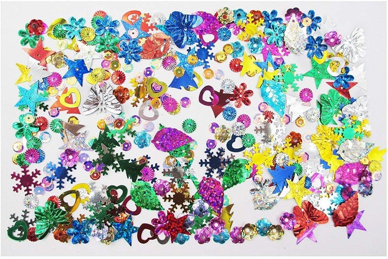 All In One Sequins and Spangles Mix: Assorted Color and Shape (50 gram) - Image 4