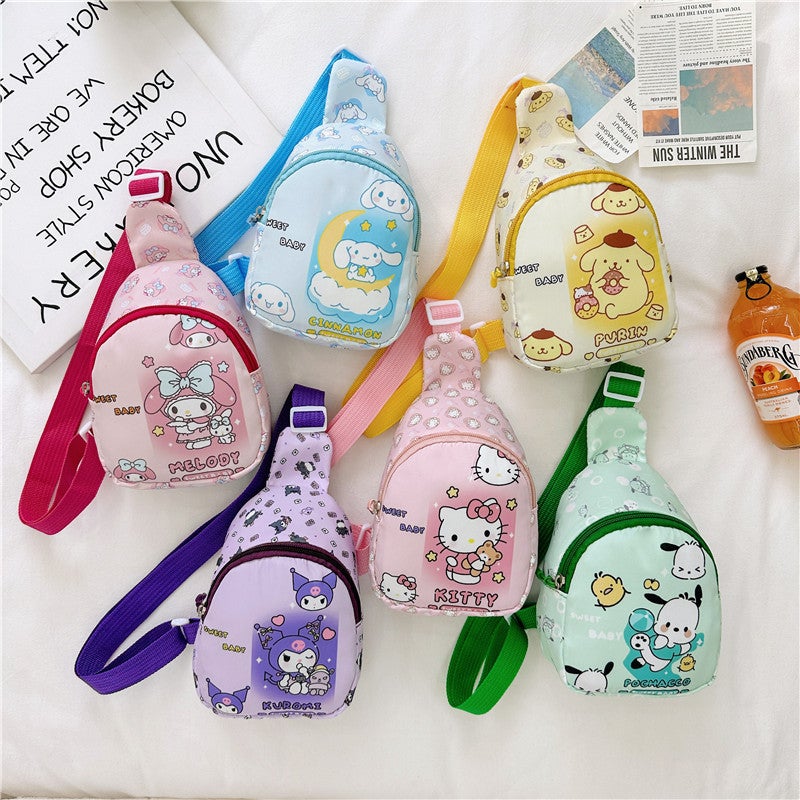 Japanese-Style Coolometi Children'S Shoulder Bag Cute Cartoon Girl Messenger Bag Cartoon Kt Yugui Dog Chest Bag - Image 2