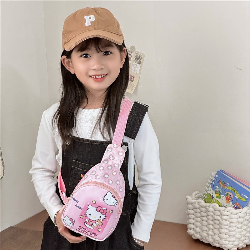 Japanese-Style Coolometi Children'S Shoulder Bag Cute Cartoon Girl Messenger Bag Cartoon Kt Yugui Dog Chest Bag - Image 3