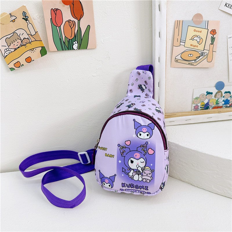 Japanese-Style Coolometi Children'S Shoulder Bag Cute Cartoon Girl Messenger Bag Cartoon Kt Yugui Dog Chest Bag - Image 1
