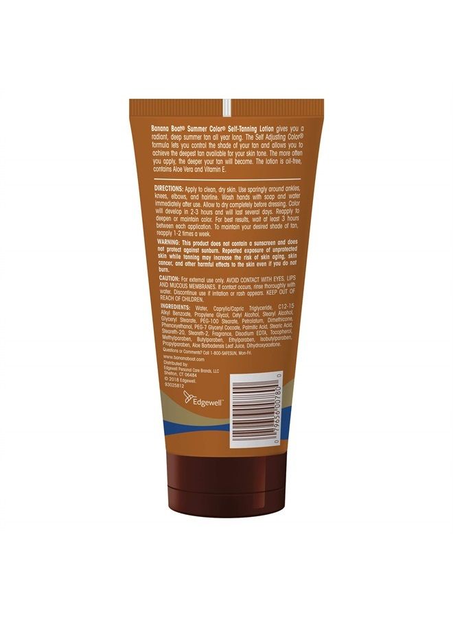 BANANA BOAT Self Tanning Lotion, Light/Medium Summer Color for All Skin Tones, Reef Friendly, 6 Ounce  - Image 2