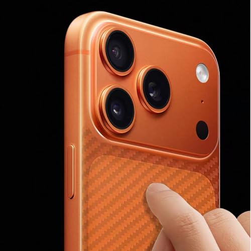 iyanzi for iPhone 17 Pro Max Back Screen Protector 3D Carbon Fiber Ultra Thin Protective Film-2 Packs-Transparent - Image 4