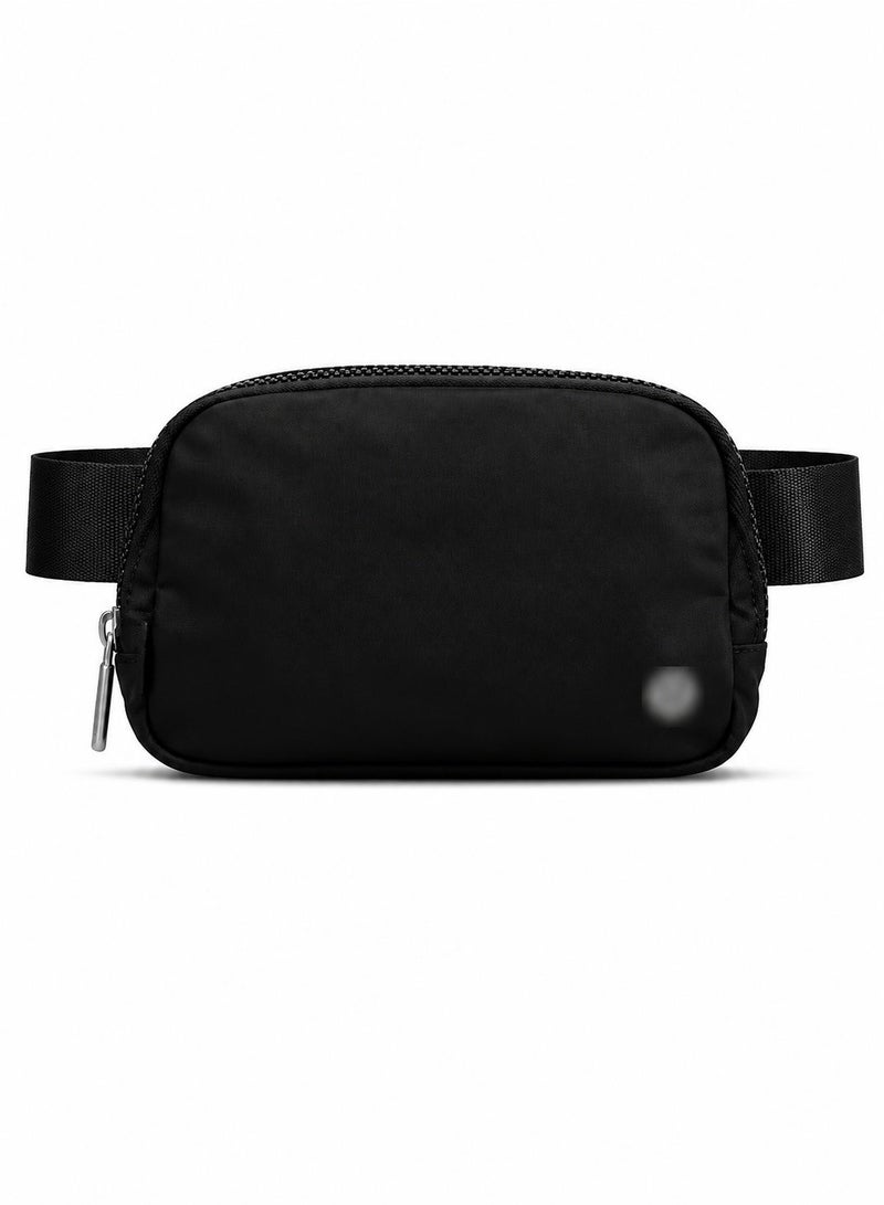 حقيبة Everywhere Belt Bag سعة 1 لتر – حقيبة خصر وكروس بودي من النايلون المقاوم للماء مع جيوب خارجية وداخلية بسحاب وحزام قابل للتعديل – أسود - Image 1
