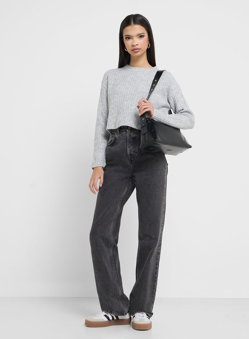 فور ايفر 21 كنزة محبوكة بالكابل - Image 4