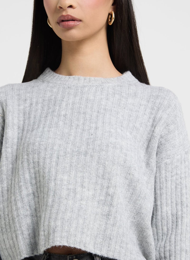 فور ايفر 21 كنزة محبوكة بالكابل - Image 3