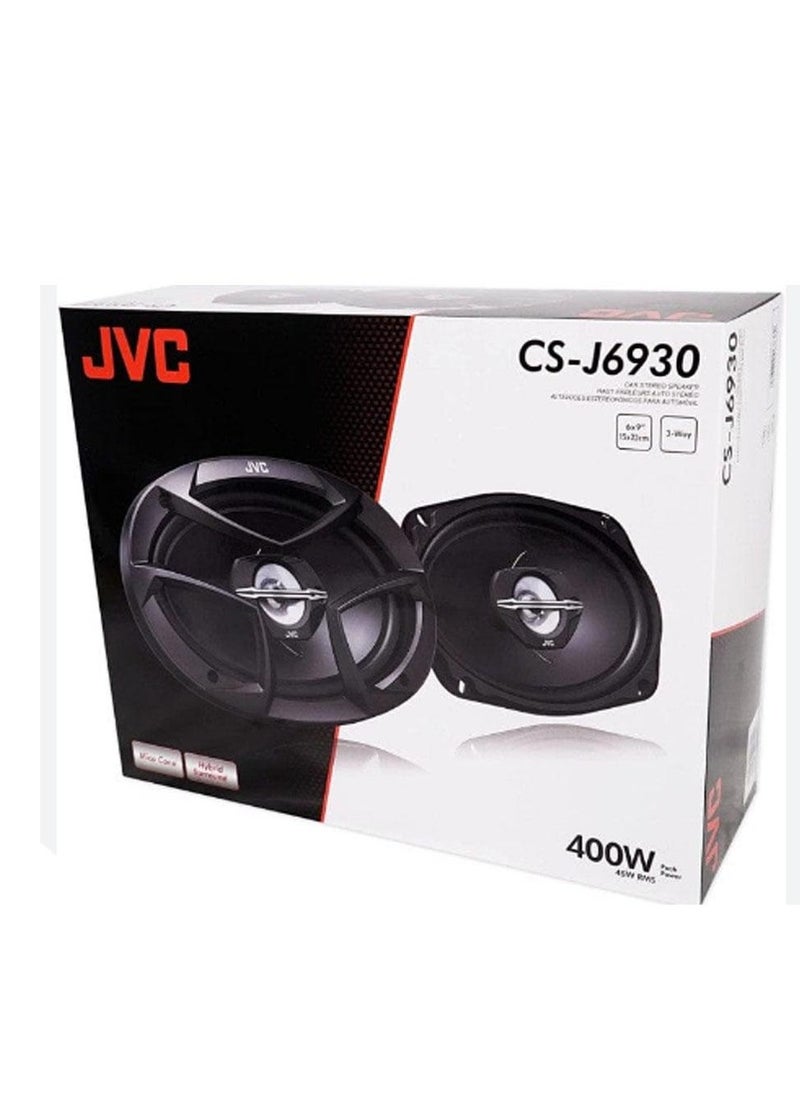 JVC - CS-J6930 400W 6"x9" 3-Way Coaxial Speakers 45 rms - Image 1