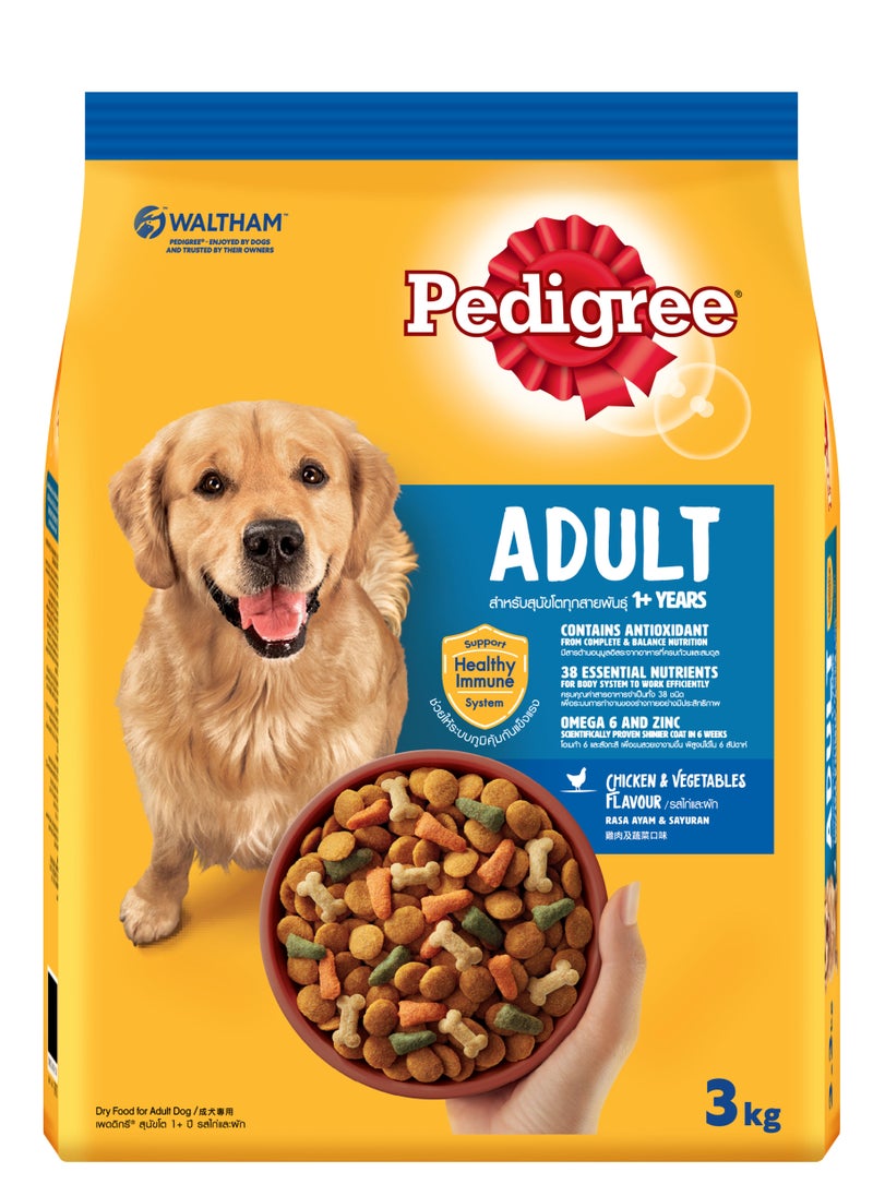 Pedigree - Chicken & Vegetable Food 3 Kg - Image 1