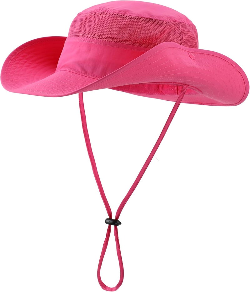 Connectyle Wide Brim Sun Hat for Men Breathable Cowboy Boonie Hat UPF 50+ Sun Protection Bucket Hat for Fishing Hiking - Image 2