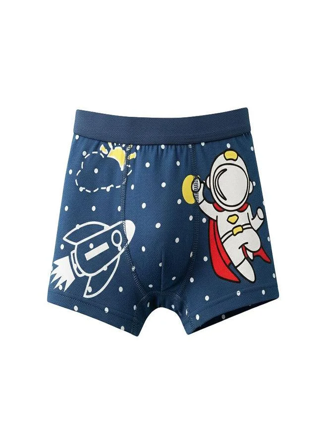 babyqlo Boys Cotton Space Astronaut Boxer Pack of 4