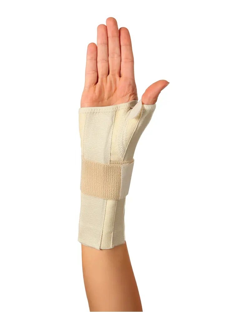 AID PLUS Hand Wrist Splint With Thumb Grip (Left) Small - Tailored Support For Smaller Wrists And Thumb Stability, 60746