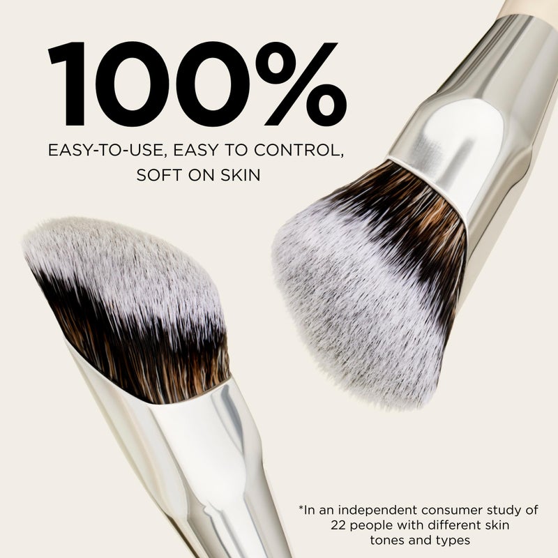 HALEYS Concealer Brush â€“ Cruelty-Free Makeup Brush for Under Eye Concealer & Color Corrector, Flat Precision Brush for Cream, Liquid & Powder Makeup, Smooth Streak-Free Blending - Image 3