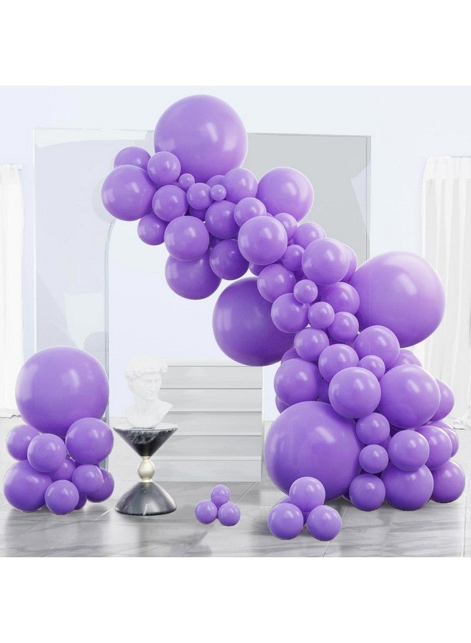 PartyWoo Purple Balloons 140 pcs Different Sizes of 18 12 10 5 Inch Light Purple Lavender Lilac Balloon Arch Kit Garland for Graduation Baby Shower Halloween Birthday Party Decorations Purple-Y15 - Image 1