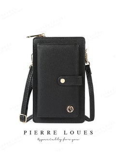 PIERRE LOUES Phone Bag For Women Crossbody,Phone Bag,Small Mobile Phone Crossbody Bag,Purse With Shoulder Strap，PU Leather,Cellphone Wallet ,Handbags,Touch Screen Mini Cell Phone With Crossbody Straps Bag 