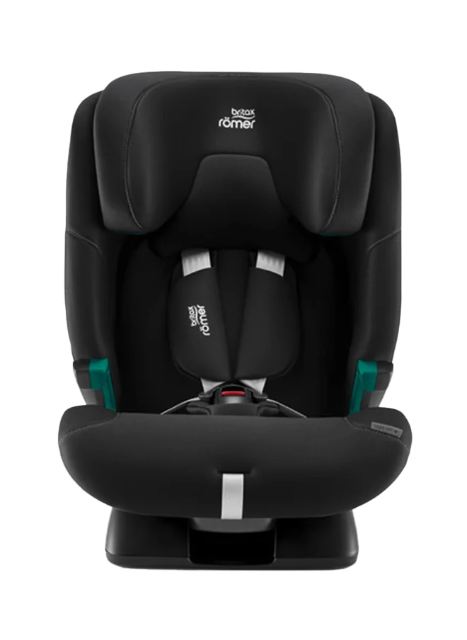 بريتاكس رومر Advansafix Pro Car Seat For 15 Months To 12 Years, Forward Facing, Isofix 5 point Safety Harness - I-Size Safety Standards - Space Black