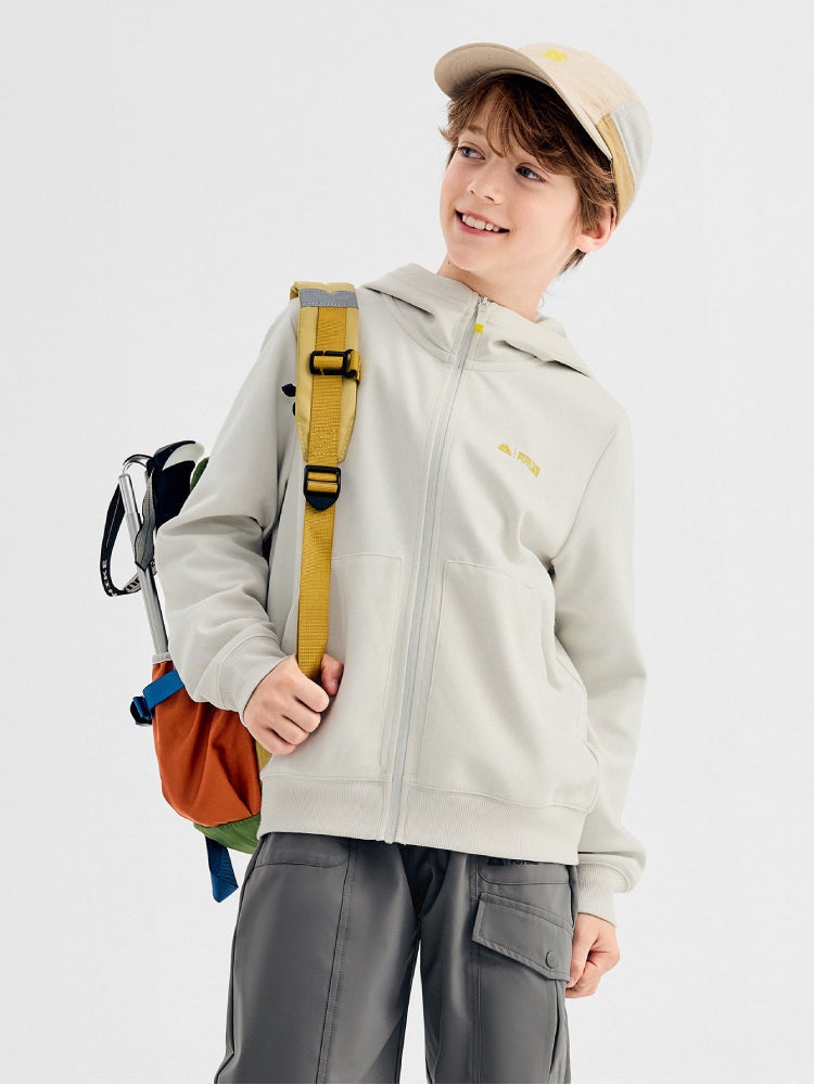 Balabala Boys' Zip-Up Hoodie With Front Pockets - Image 1