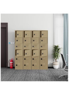 Mahmayi Beige Modern 6 Door Locker with Digital Lock, Full Security Device, Privacy Door Locker, Documents, Cash, Jewelry Safety for Home, Garage, Hotel, Office (38x46x183cm) - pzsku/Z1786C42EF7ACE4CFC63AZ/45/_/1734336260/2616cfe3-e161-445c-88d9-d59df7e5d291